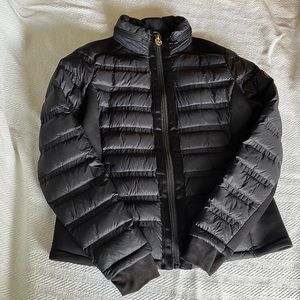 Michael Kors puffer (down)with stretch side panels, Winter Jacket, hideaway hood